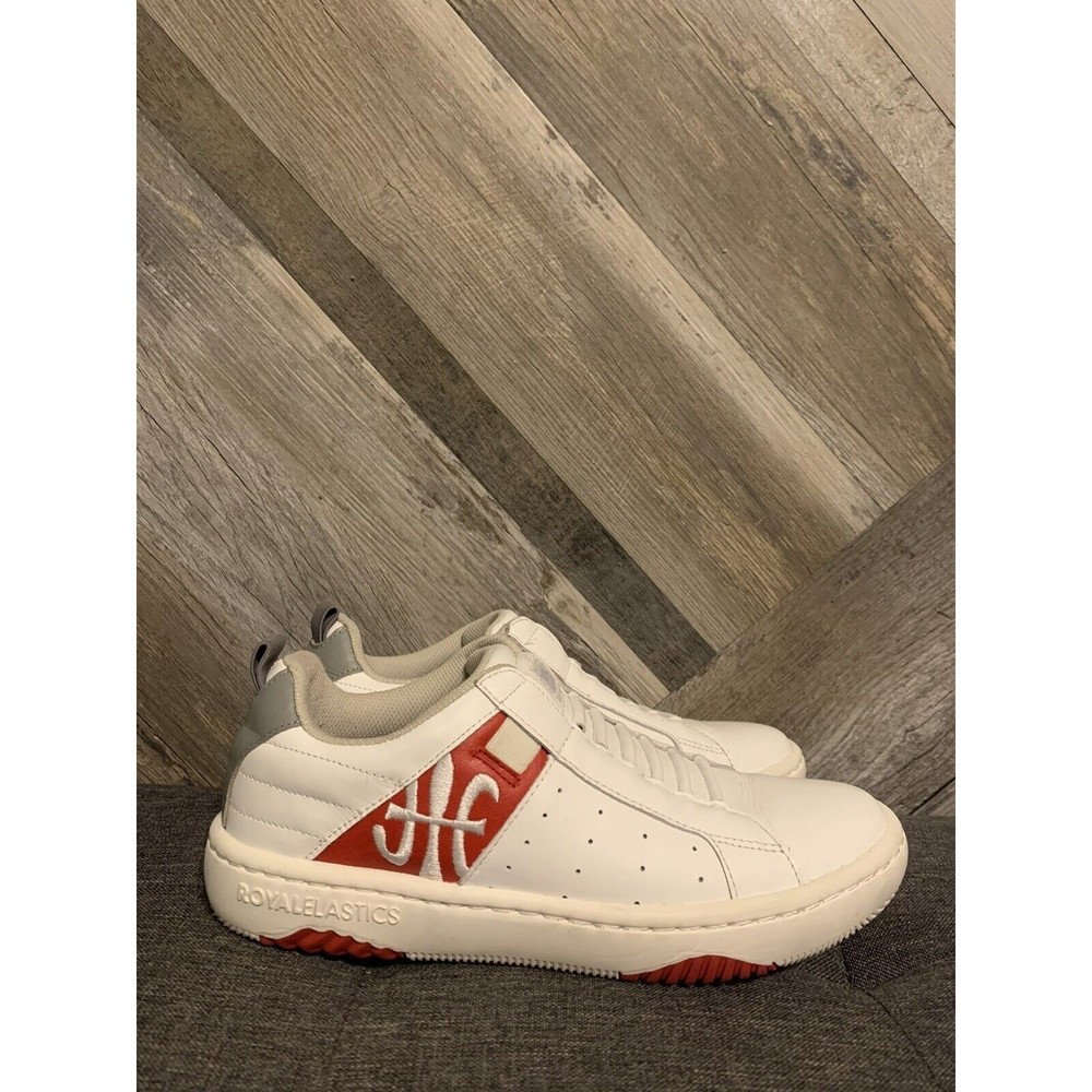 Royal Elastics Icon 2.0 Men’s Sz 7 White Red Slip On Casual Lifestyle 96512-018